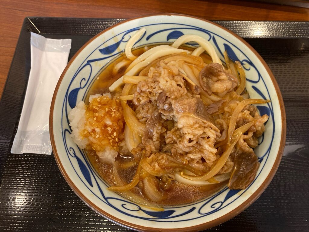 【丸亀製麺】鬼おろし肉ぶっかけ レビュー！お肉をのせてくれたあとのもの